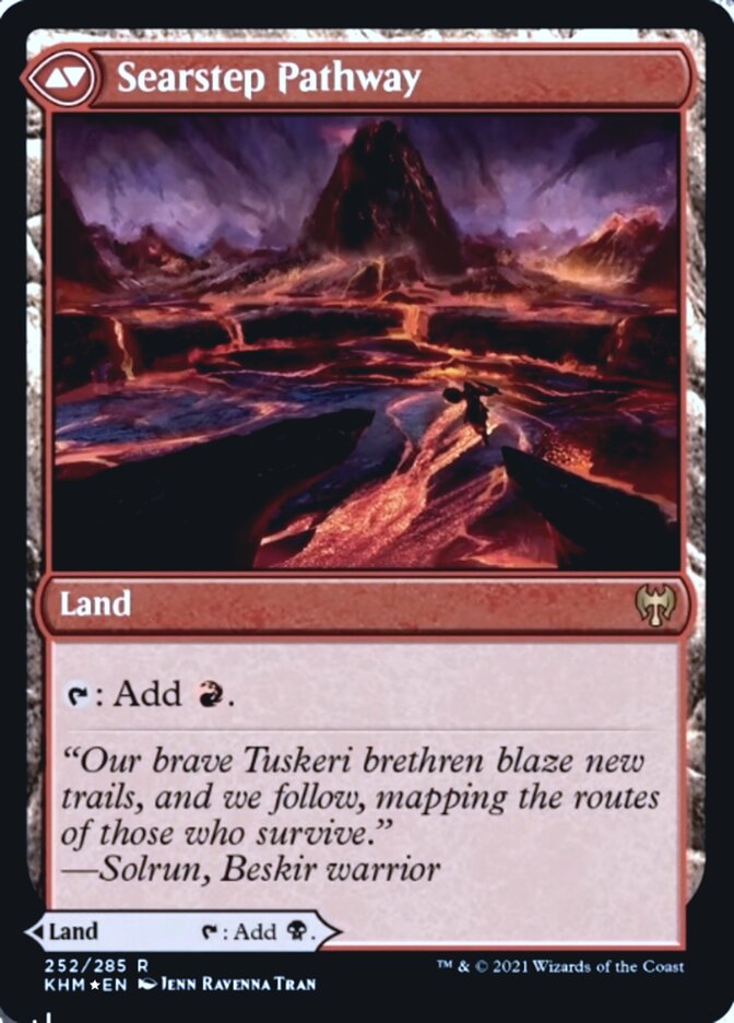 Blightstep Pathway // Searstep Pathway [Prerelease] [252s] [Kaldheim Promos] [Foil]