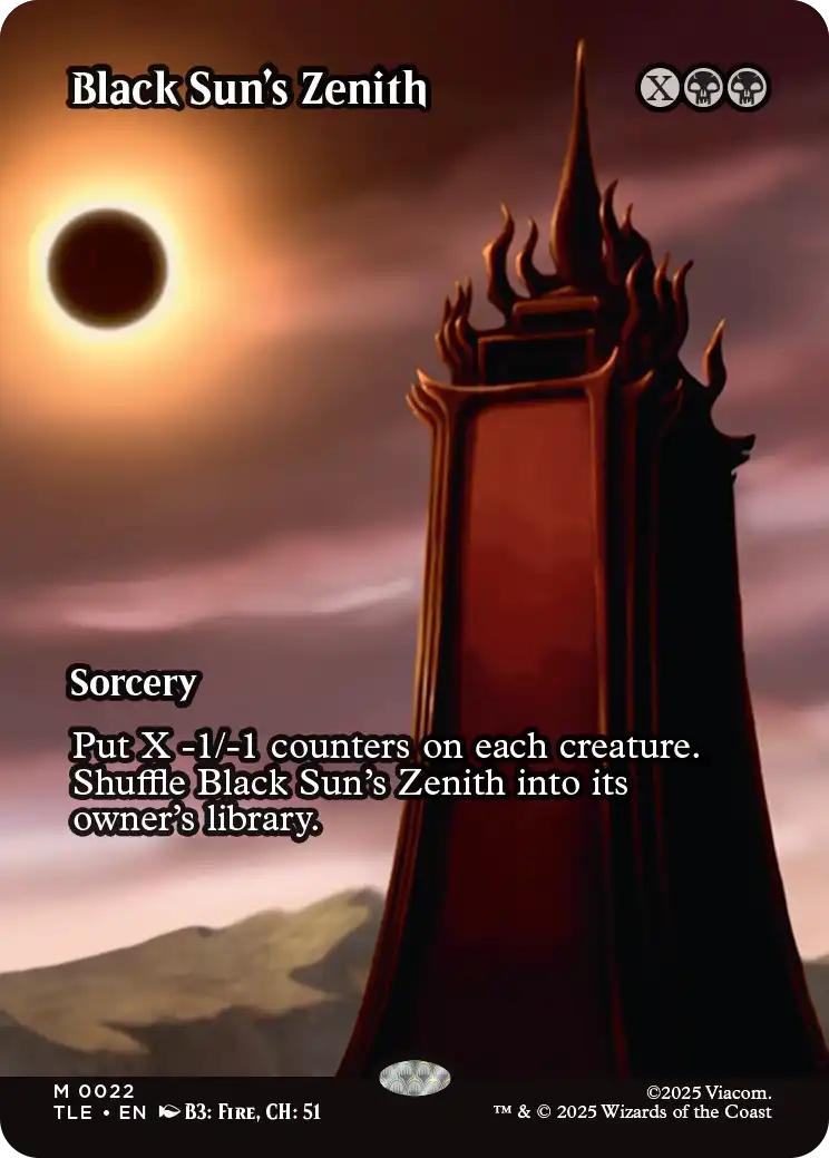 Black Sun's Zenith [22] [Borderless] [Source Material] [Avatar: The Last Airbender Eternal] [Non-Foil]