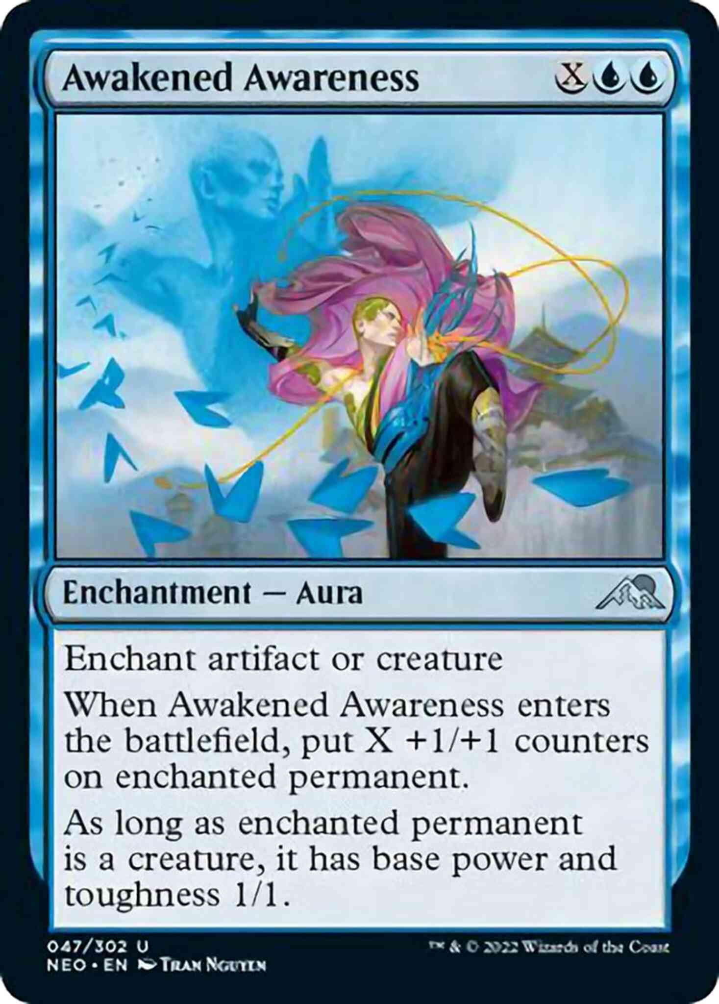 Awakened Awareness [47] [Kamigawa: Neon Dynasty] [Non-Foil]