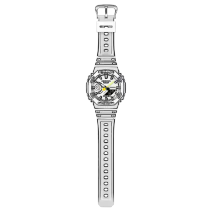 G SHOCK CASIO WHITE MANGA