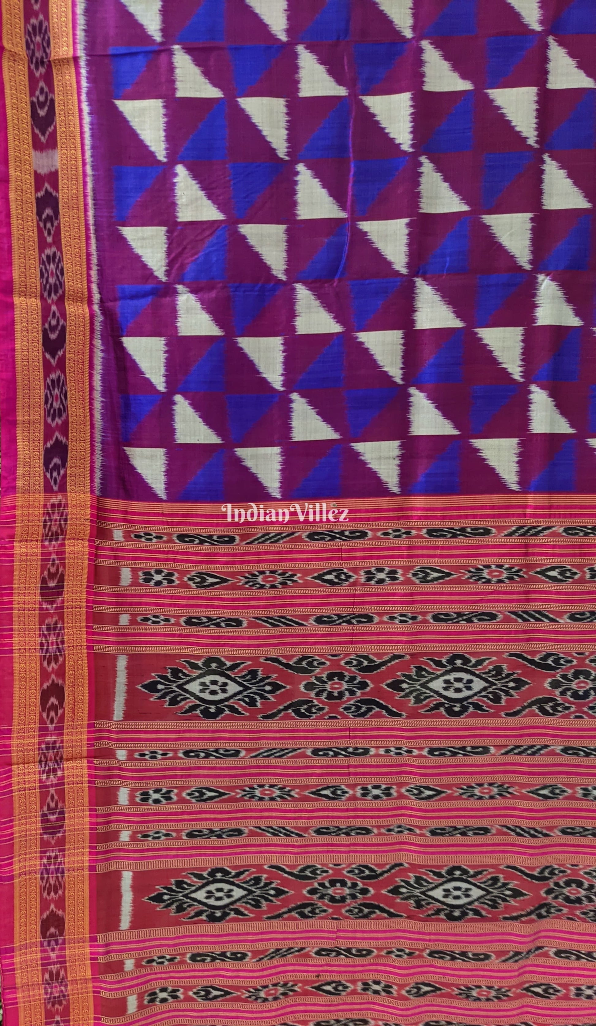 Multicolor Odisha Handloom Khandua Silk Saree