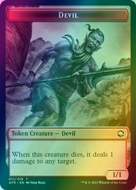 Angel Token (01) // Devil Token (11) [Adventures in the Forgotten Realms: Tokens] [Foil]
