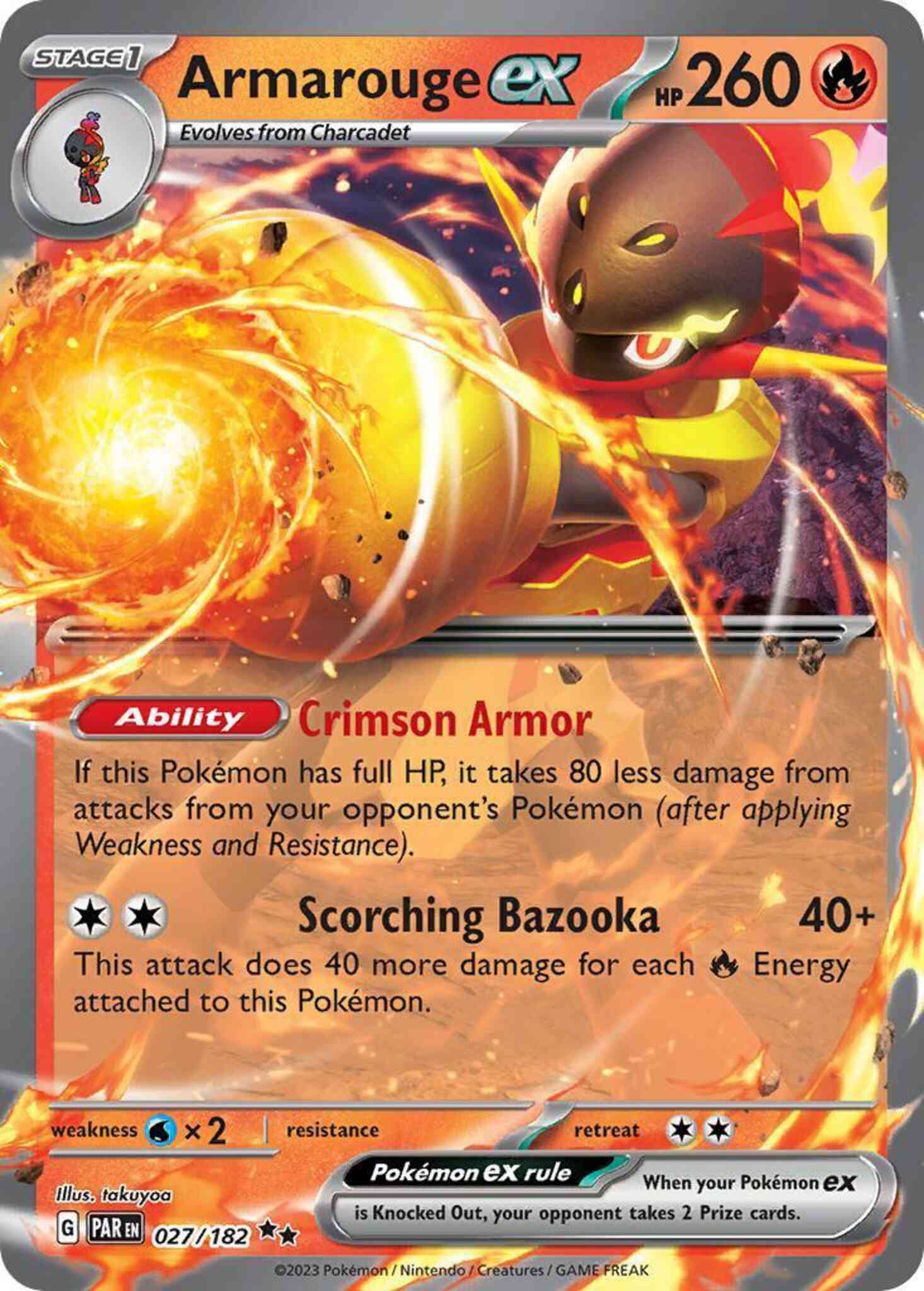 Armarouge ex - 027/182 - Double Rare [sv04-027] [Ultra]
