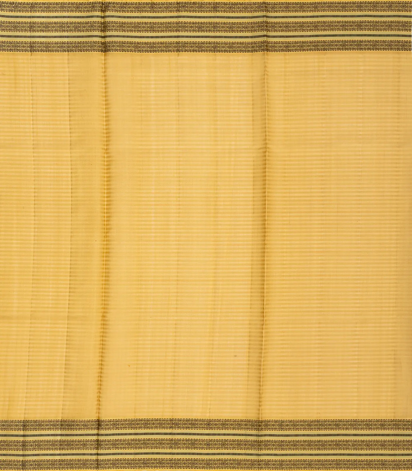 Red Handloom Kora Silk Saree With Checks & Beige Border