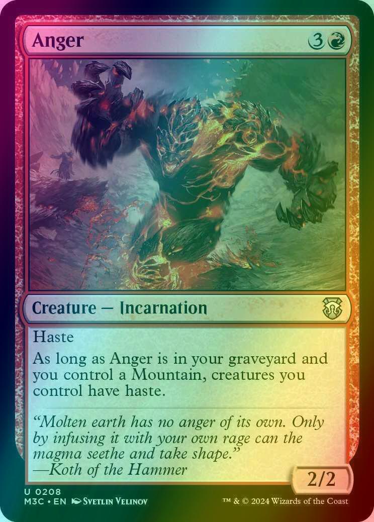Anger [208] [Modern Horizons 3: Commander] [Ripple Foil]