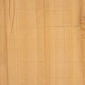 Beige Handloom Silk Cotton Saree With Yazhi Buttas