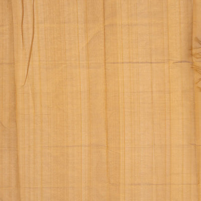 Beige Handloom Silk Cotton Saree With Yazhi Buttas