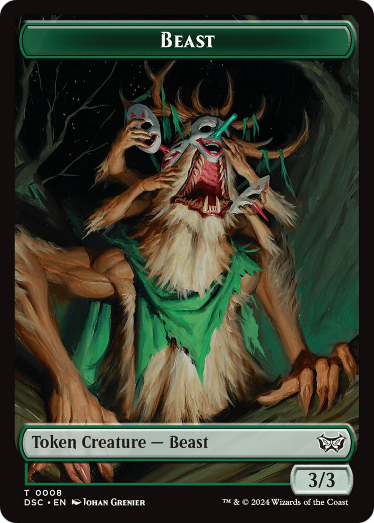 Beast Token (08) // Scarecrow Token (23) [Duskmourn: House of Horror: Commander: Tokens] [Non-Foil]
