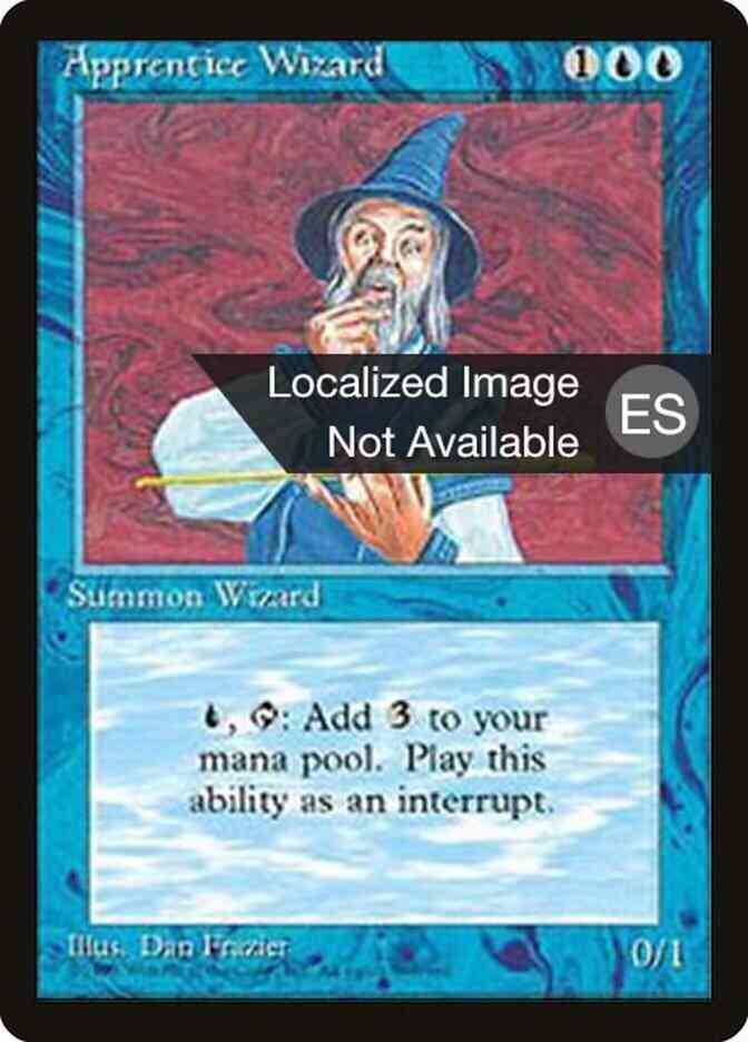 Apprentice Wizard - Portuguese [61] [Fourth Edition Black Border: Portuguese] [Non-Foil]