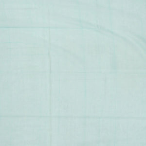 Light Blue Handloom Bengal Cotton Saree With Plus Buttas