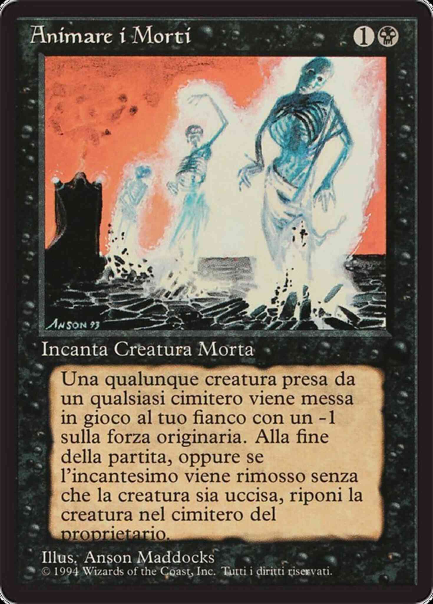 Animate Dead - Italian [93] [Foreign Black Border: Italian] [Non-Foil]