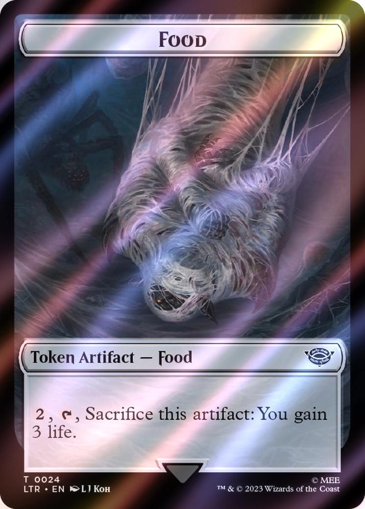Ballistic Boulder Token (21) // Food Token (24) [The Lord of the Rings: Tales of Middle-earth: Tokens] [Surge Foil]