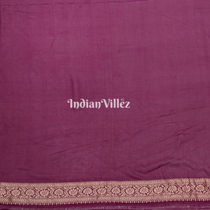 Magenta Georgette Banarasi Bandhani Silk Saree
