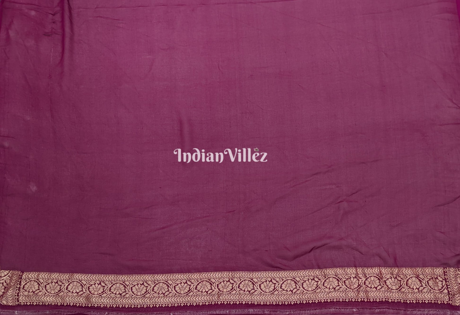 Magenta Georgette Banarasi Bandhani Silk Saree