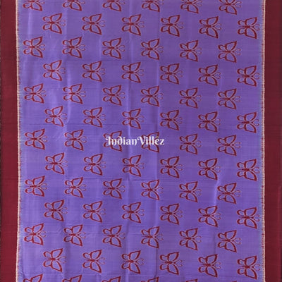 Lavender Butterfly Odisha Ikat Contemporary Silk Saree