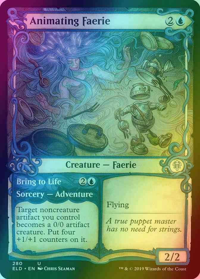 Animating Faerie // Bring to Life [280] [Adventure Showcase] [Throne of Eldraine] [Foil]