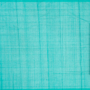 Dark Blue Handloom Rasipuram Cotton Saree With Checks & Buttas