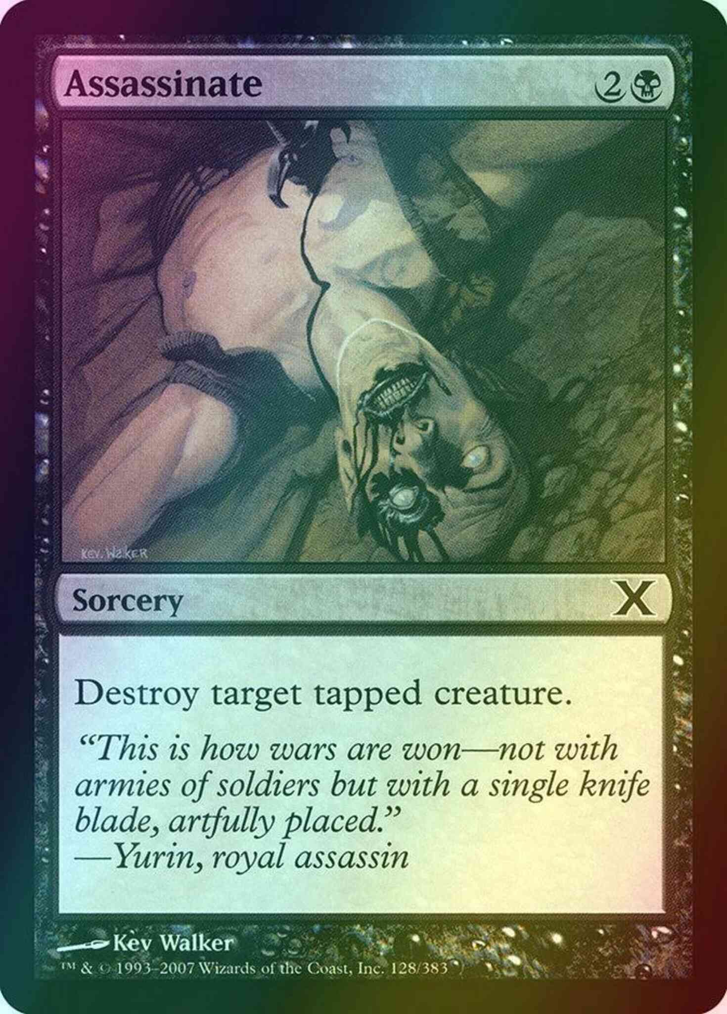 Assassinate [128] [Tenth Edition] [Foil]