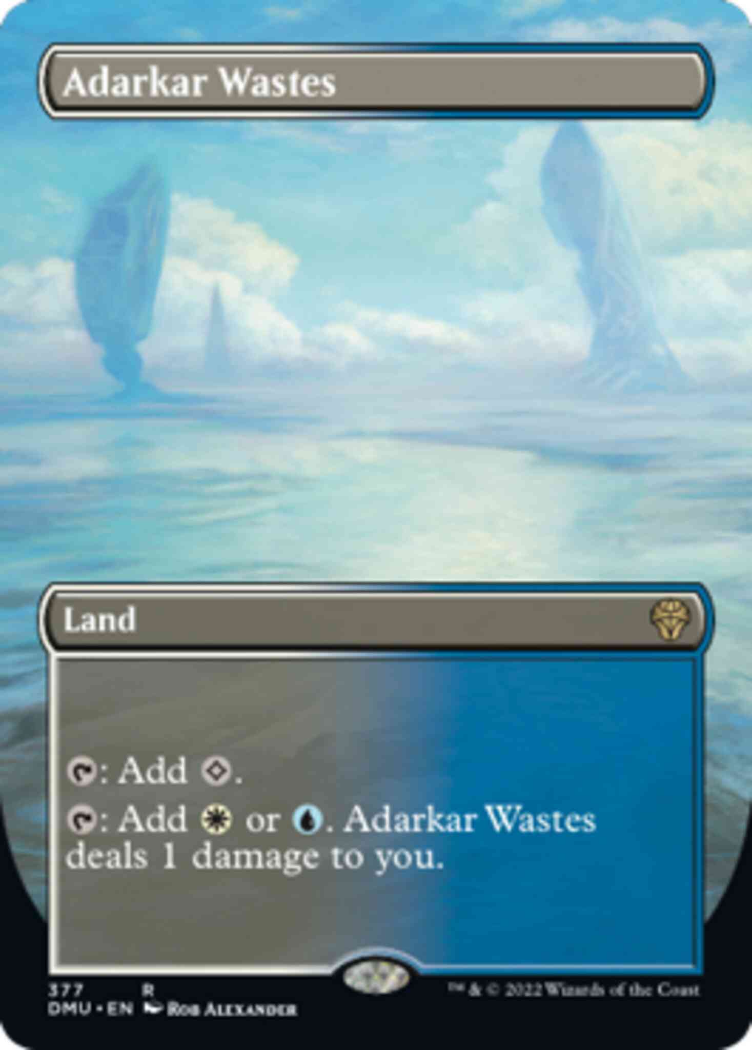 Adarkar Wastes [377] [Borderless] [Dominaria United] [Non-Foil]