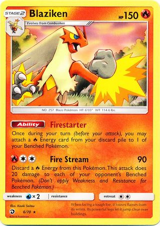 Blaziken - 6/70 - Non-Holo Theme Deck Exclusive [Non-Holo]