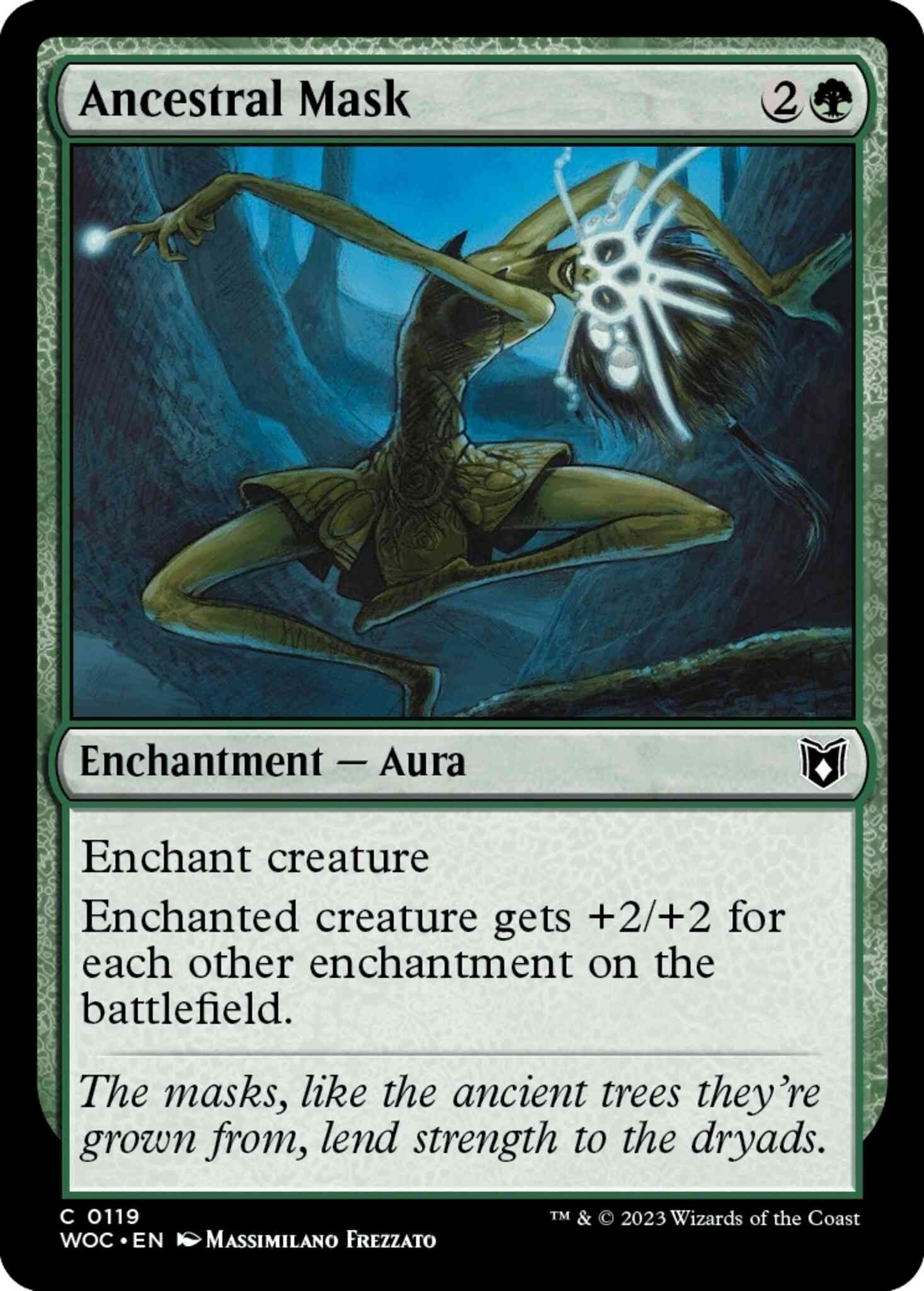Ancestral Mask [119] [Wilds of Eldraine: Commander] [Non-Foil]