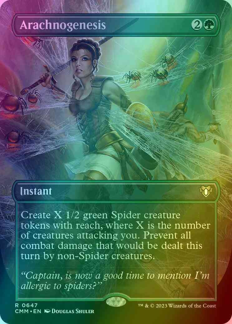 Arachnogenesis [647] [Borderless] [Commander Masters] [Foil]