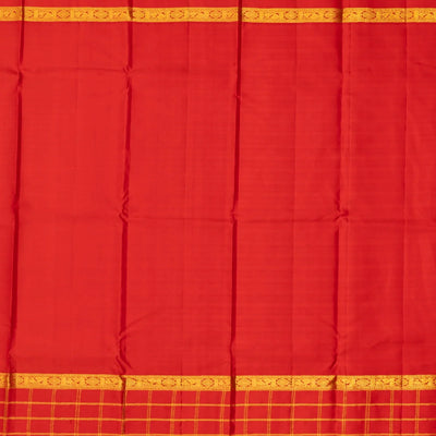 Multi Color Handloom Kanchipuram Korvai Silk Saree With Stripes