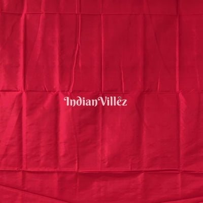 Parrot Green Red Dual Tone Elephant Pure Sambalpuri Bomkai Silk Saree