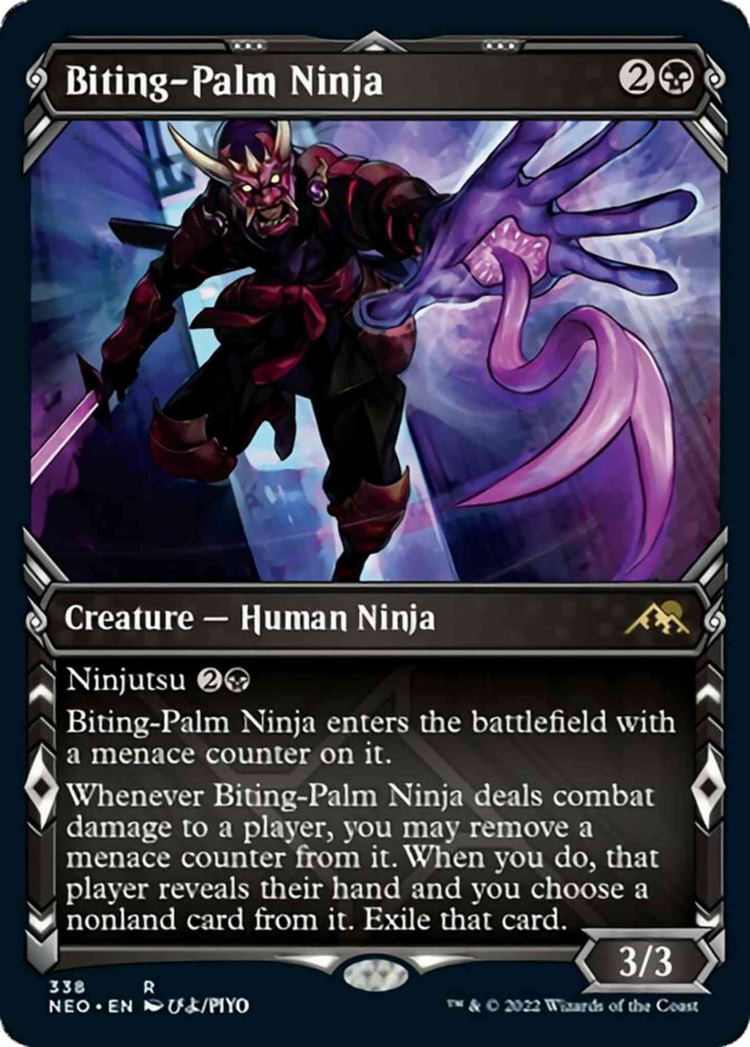 Biting-Palm Ninja [338] [Ninja Showcase] [Kamigawa: Neon Dynasty] [Non-Foil]