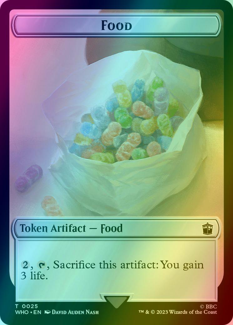 Alien Angel Token (11) // Food Token (25) [Universes Beyond: Doctor Who: Tokens] [Foil]