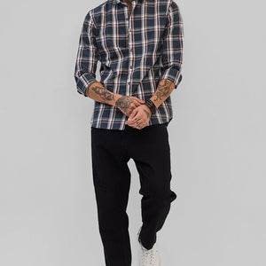 Dark Green Checks Slim Fit Shirt