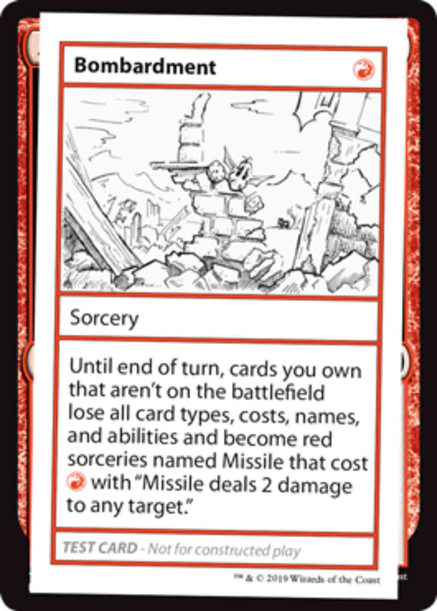 Bombardment - No Symbol [53] [Mystery Booster Playtest Cards 2021] [Non-Foil]