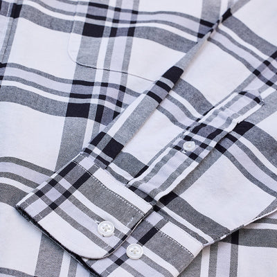 White Checks Regular Fit Shirt