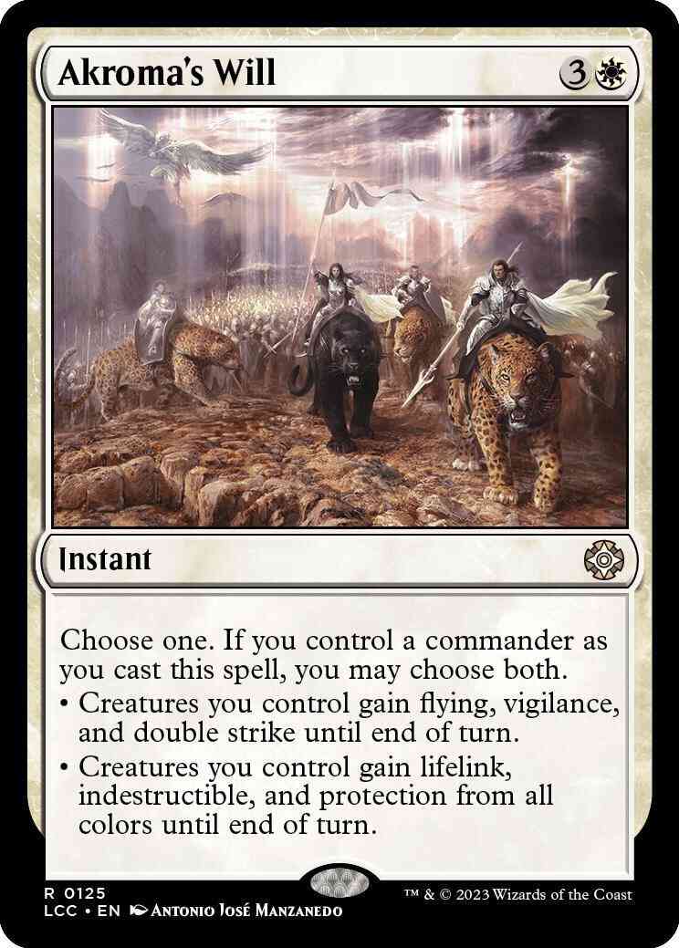 Akroma's Will [125] [The Lost Caverns of Ixalan: Commander] [Non-Foil]