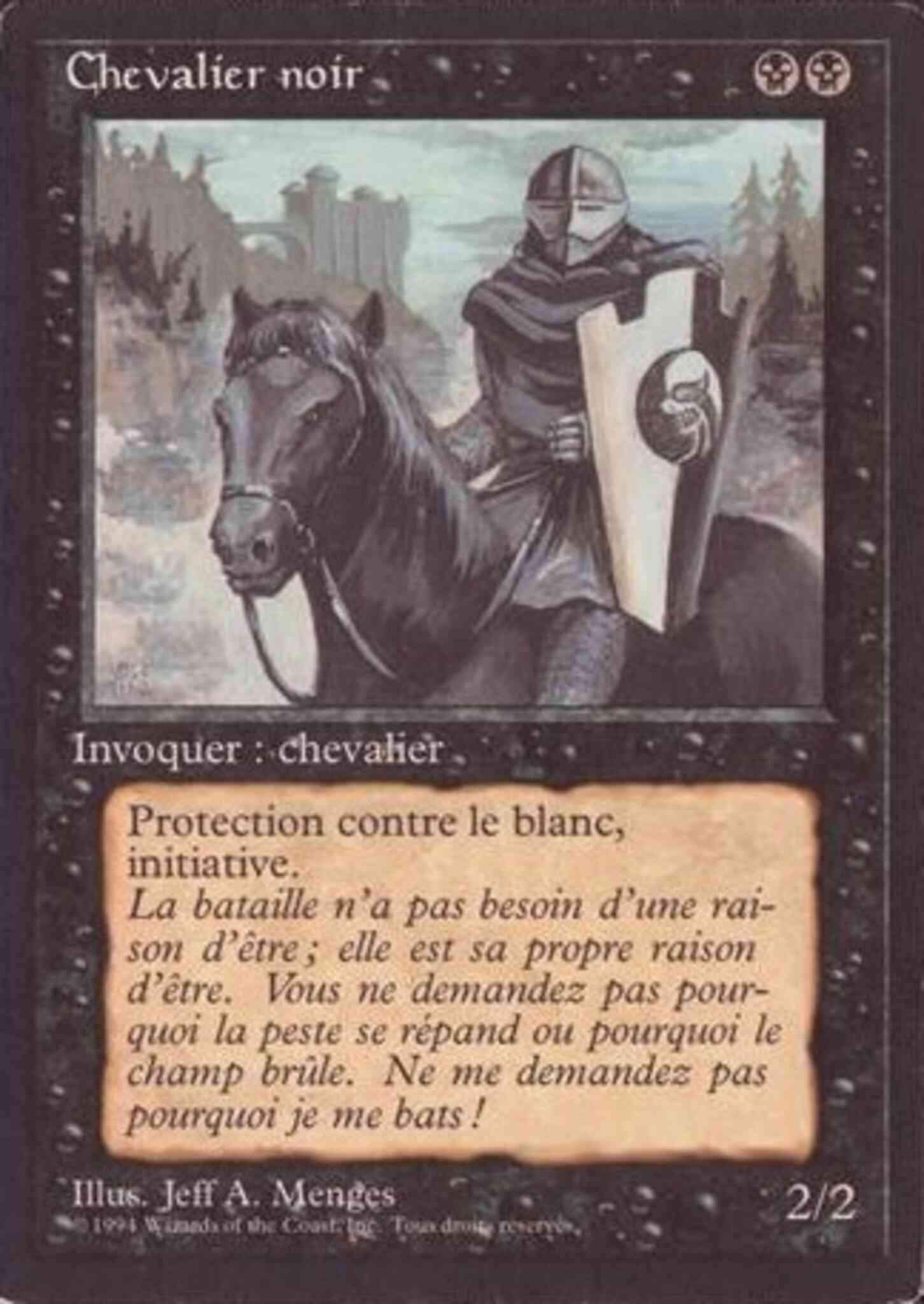 Black Knight - French [95] [Foreign Black Border: French] [Non-Foil]