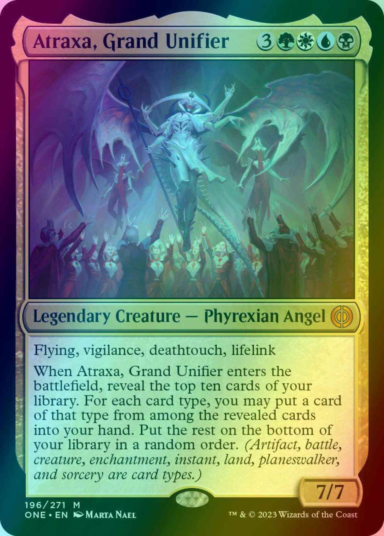 Atraxa, Grand Unifier [196] [Phyrexia: All Will Be One] [Foil]
