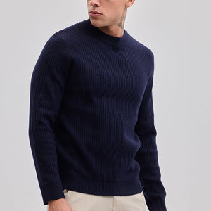 Navy Knitted Sweater