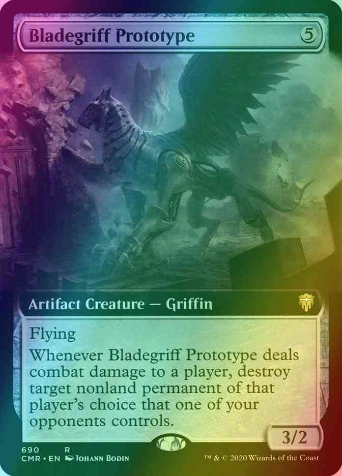 Bladegriff Prototype [690] [Extended Art] [Commander Legends] [Foil]