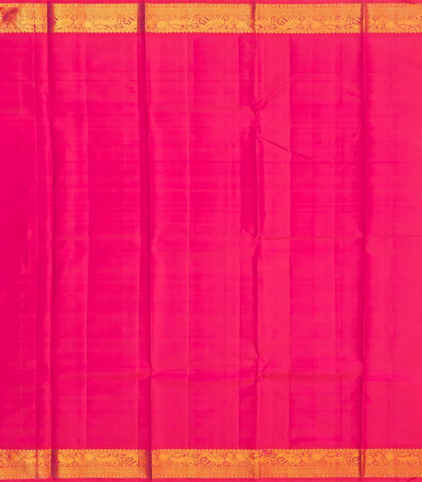 Blue Handloom Kanchipuram Korvai Silk Saree With Mango Buttas