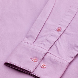 Pink Stretchable Slim Fit Shirt
