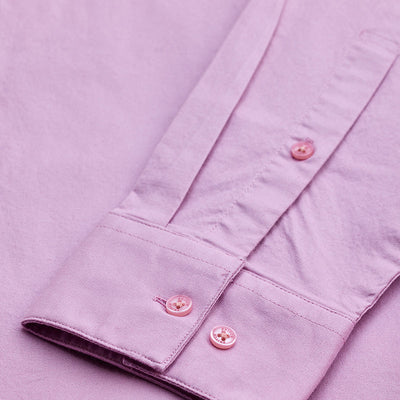 Pink Stretchable Slim Fit Shirt