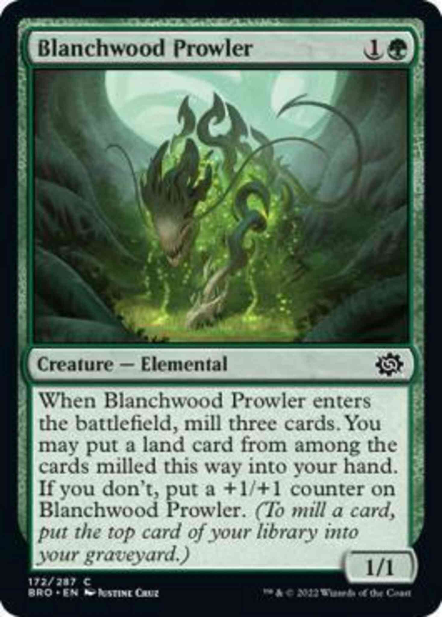 Blanchwood Prowler [172] [The Brothers' War] [Non-Foil]