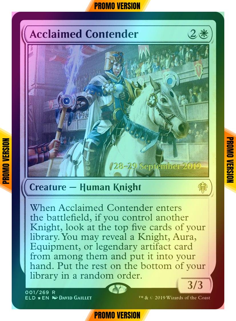Acclaimed Contender [1s] [Throne of Eldraine Promos] [Foil]