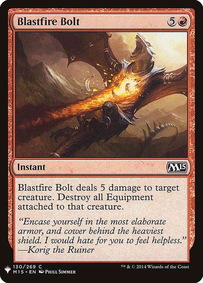 Blastfire Bolt [M15-130] [The List] [Non-Foil]
