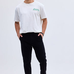 Black Corduroy Slim Fit Trousers