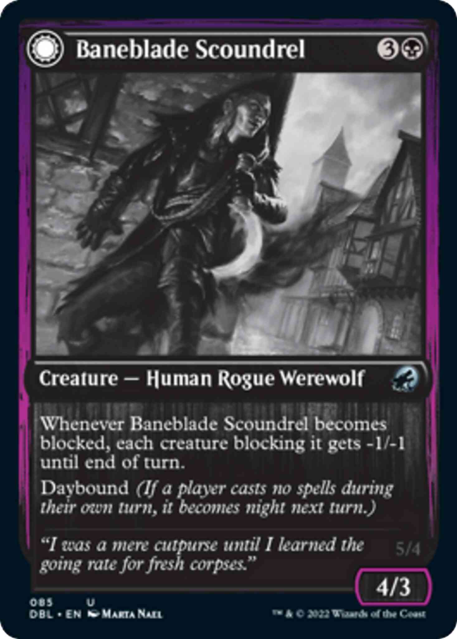 Baneblade Scoundrel // Baneclaw Marauder [85] [Innistrad: Double Feature] [Non-Foil]