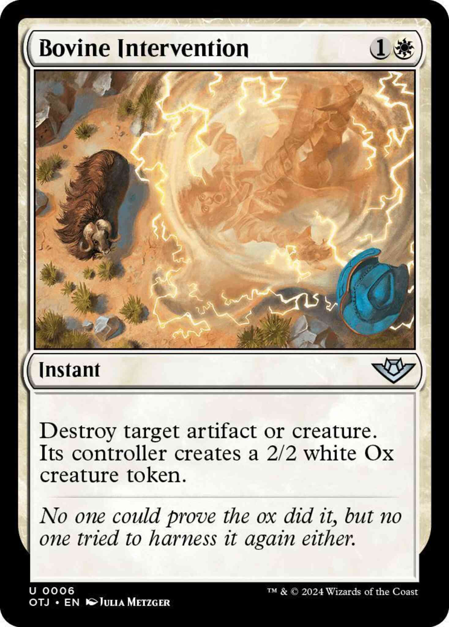 Bovine Intervention [6] [Outlaws of Thunder Junction] [Non-Foil]
