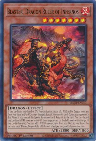 Blaster, Dragon Ruler of Infernos - RA03-EN010 - Ultra Rare - 1st Edition