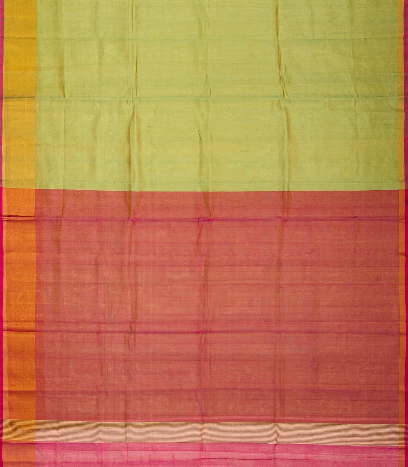 Cardamom Green Uppada Silk Saree With Contrast Pallu