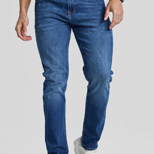 Blue Tapered Fit Jeans